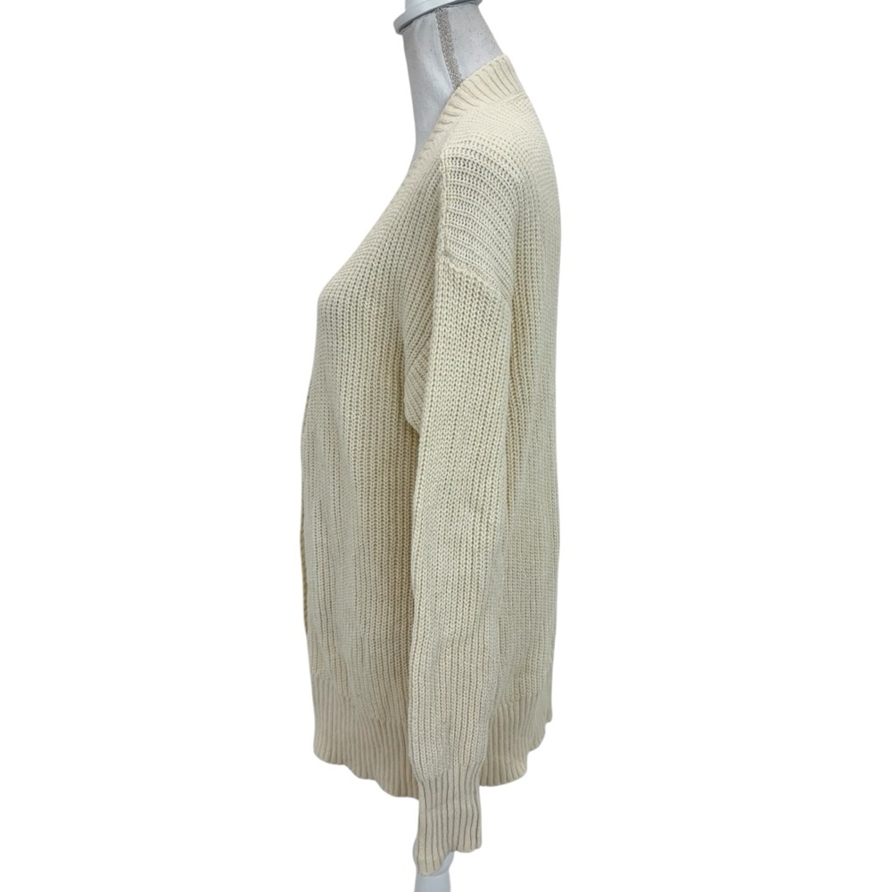 Faherty Boyfriend Cardigan Small Natural / Cream - Picture 8 of 15